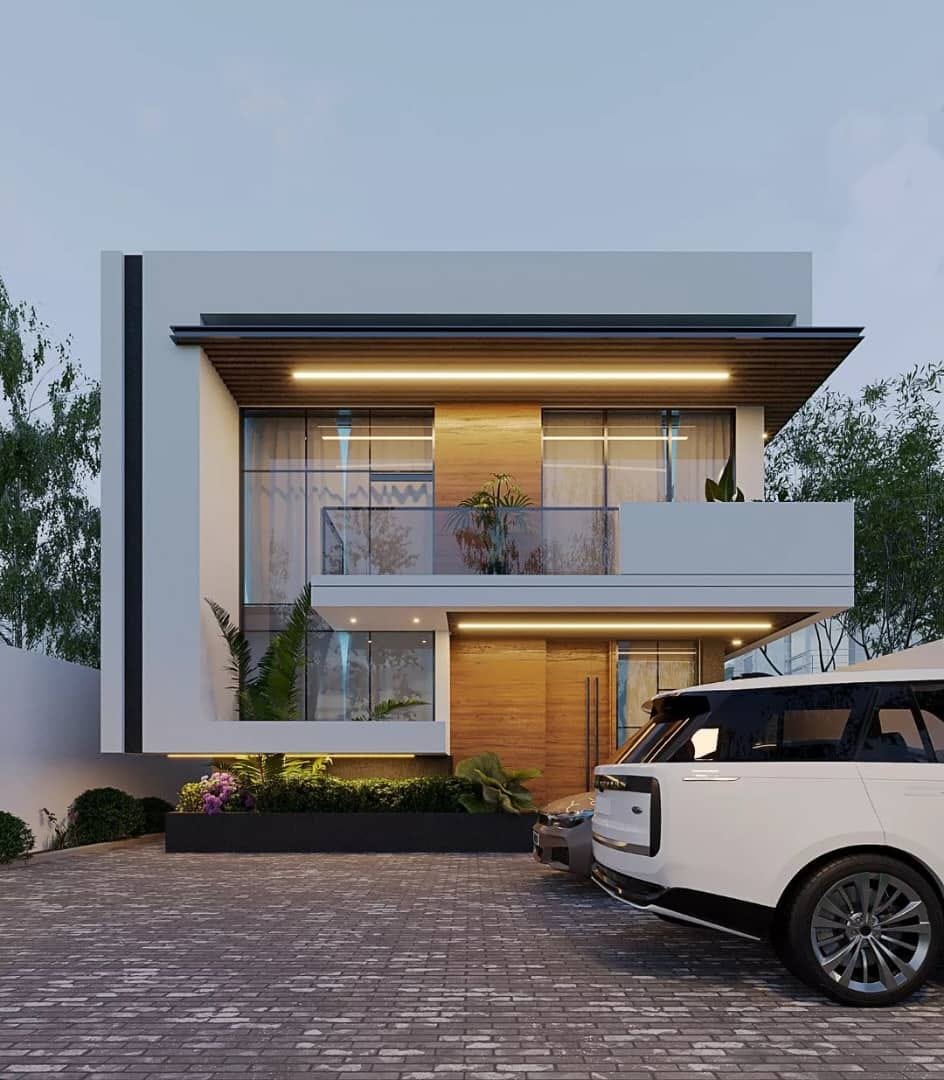 Land: 500SQM 5 Bedroom Fully Detached Duplex With 1 BQ